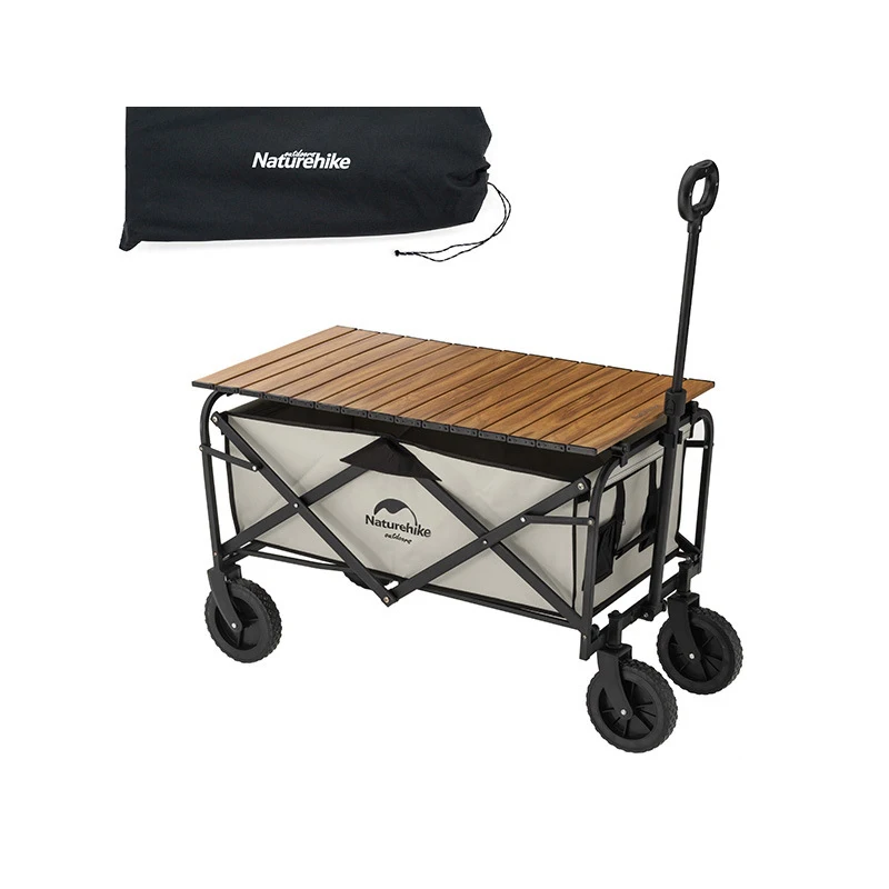 Outdoor camping camp trailer accessories aluminum alloy table board desktop camping supplies folding trolley cover table