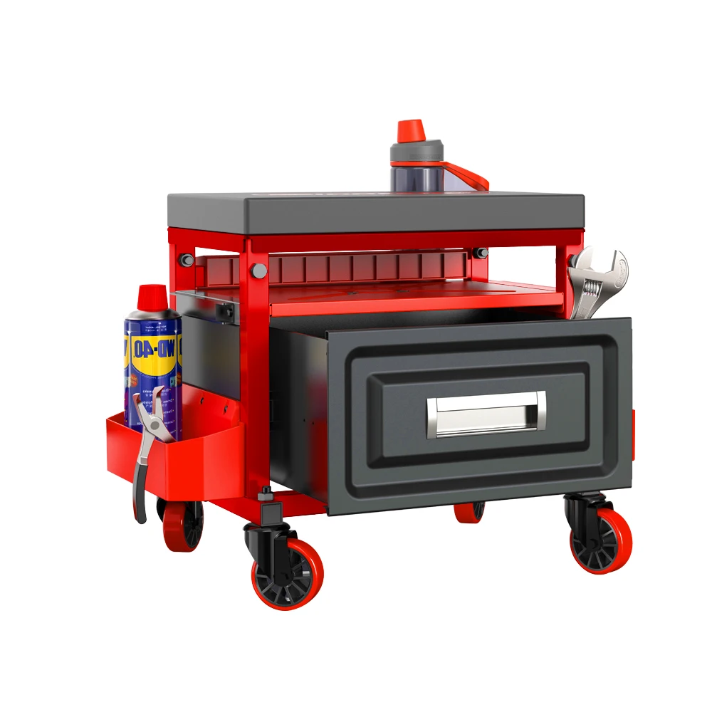 XianFeng Workshop Rolling Creeper Stool with Tool Tray