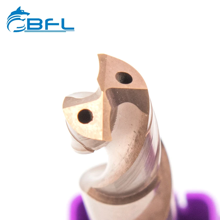 BFL Solid Carbide 2 Flute Drill Bit For Metal Drilling , Tungsten Carbide Drill Bit For CNC machine