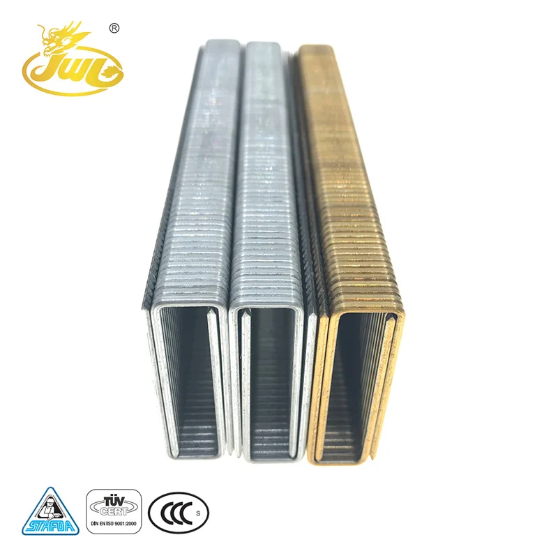 Hot Selling Galvanized Wire Standard U-Type Nail 16GA Furniture Staple