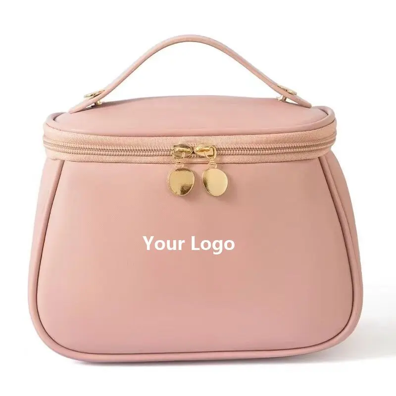 Натуральный косметический мешок pu макияж