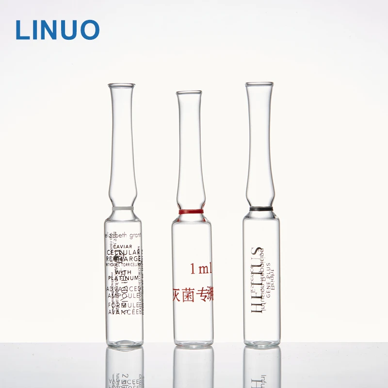 1ml 2ml 5ml 10ml Iso Clear Open Printed Glass Ampule Manufacturer In China