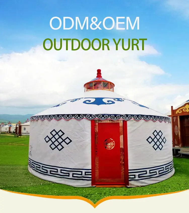 QX Luxury Steel Waterproof Dome Yurt Tent House Hot Sale Canvas Fabric