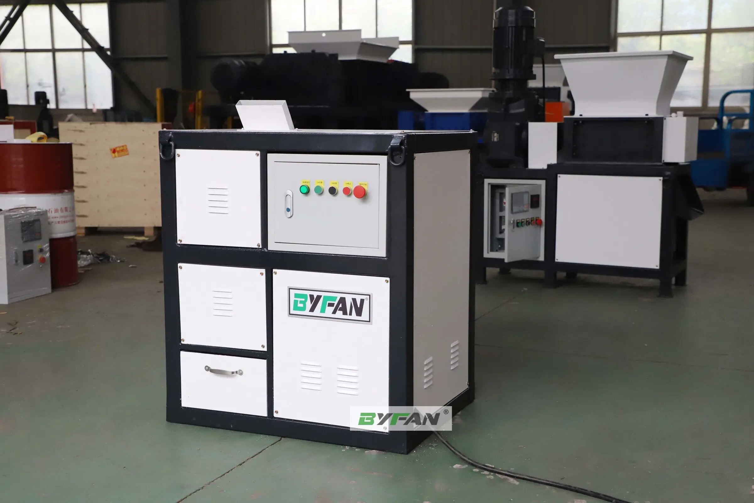 Double shaft shredder usb cd hdd shredder machine