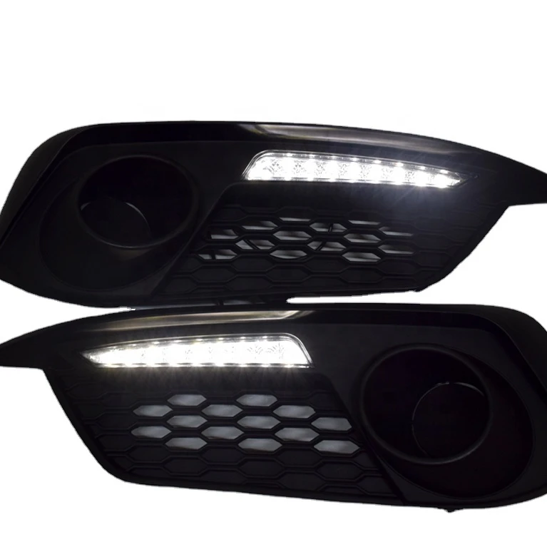 Для Honda Civic 2019 2020 DRL светодиодные фары дневного света с желтым сигналом поворота противотуманная фара крышка