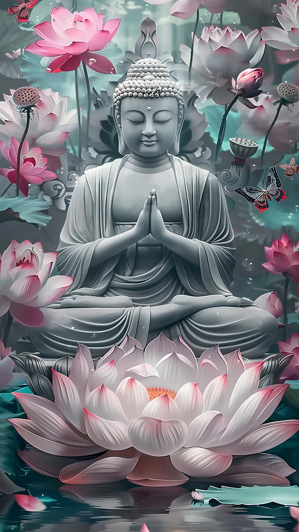 Wholesale Wall Art Canvas Painting Buddha Religious Poster Luxury Simple Wall Painting Living Room Home Decorative Painting