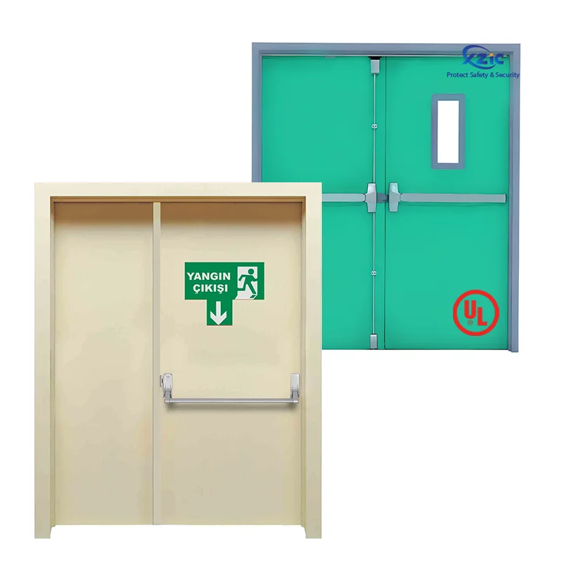 UL Fire-rated 20 mins up to 180 mins Steel Fire Door Emergency Exit Metal Door with UL Certification