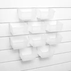 Система хранения гаража, настенные пластиковые ящики для хранения, прозрачный цвет