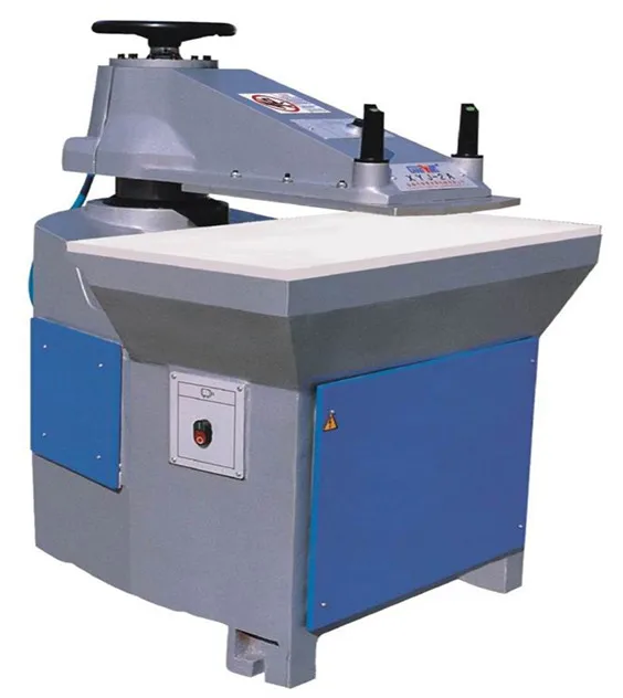 hydraulic swing arm leather cutting machine