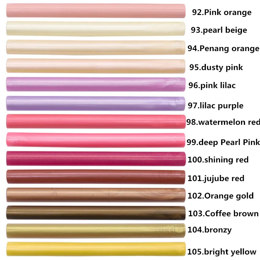 122 Colors Retro Art Cylindrical Sealing Wax Seal Sticks