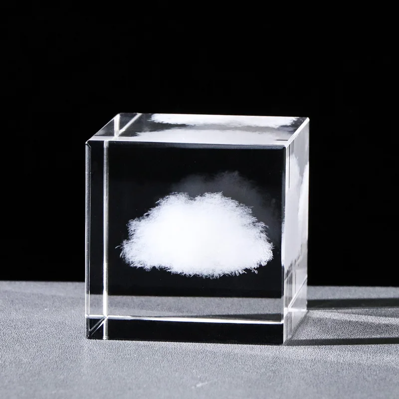JY Custom modern personalized gift K9 3d laser  engraving crystal cube