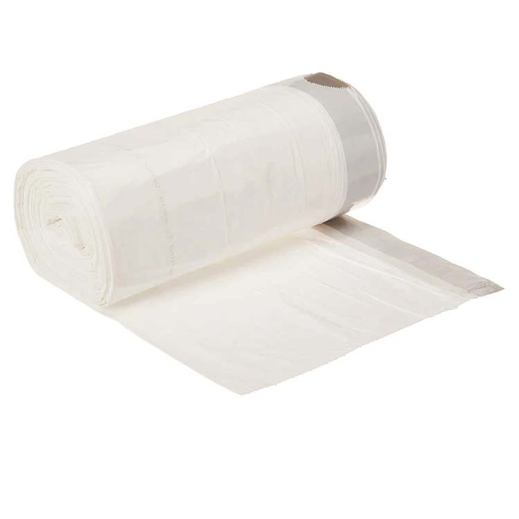 Hot Sale Biodegradable Pla Cornstarch Compostable Large Recycling Scent White Garbage Drawstring Trash Bags 30 Gallon