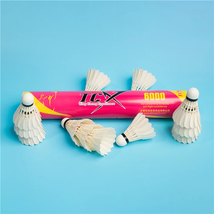 Hot Sale Speed Badminton Set Duck Feather Badminton Shuttlecock For OEM-TCX6000