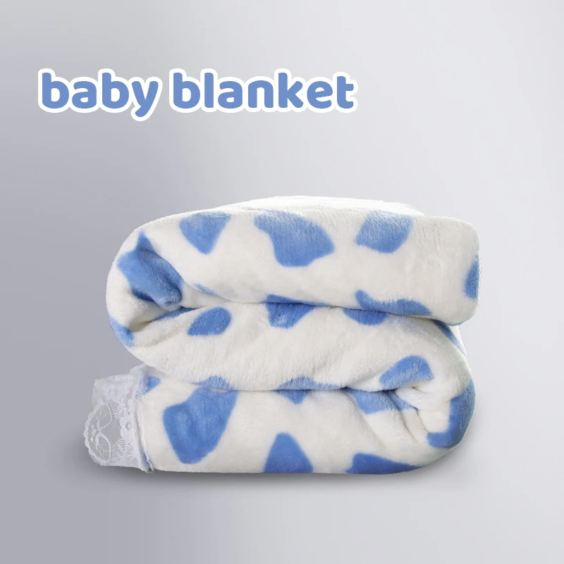 
Quality Grade 100% Acrylic Material Baby Soother shawl knitted baby quilt 