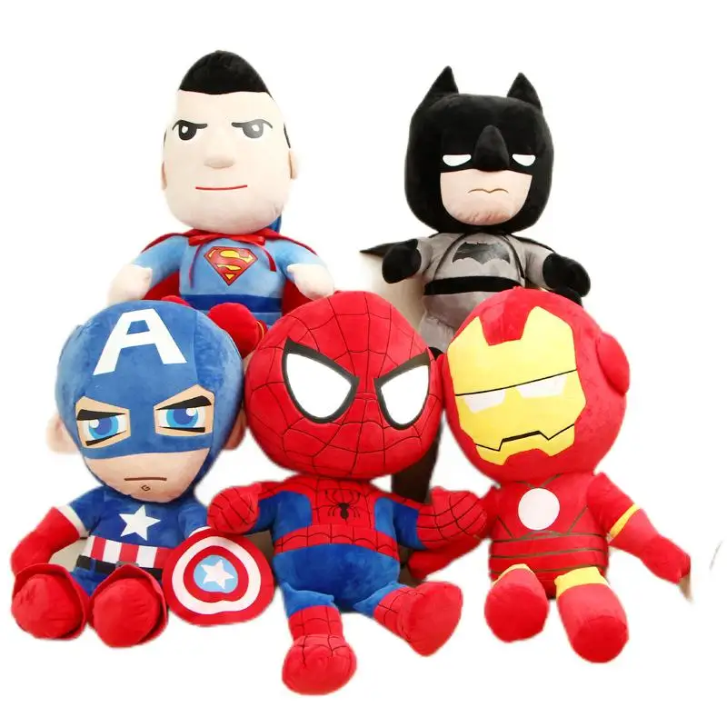American Cartoon Plush Doll Spider Man Plush Toy Captain super man Ragdoll