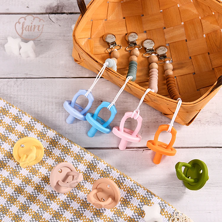 Funny BPA Free Baby Silicone Pacifier Set Customize Silicone Newborn Pacifiers Sweetie Soother Baby Pacifier