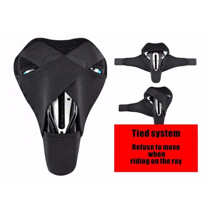 Soft Silicone 3D Bicycle Accessories Waterproof Bicycle Seat Cover Anti Slip Pad Dust Bike Gel Saddle Cushion