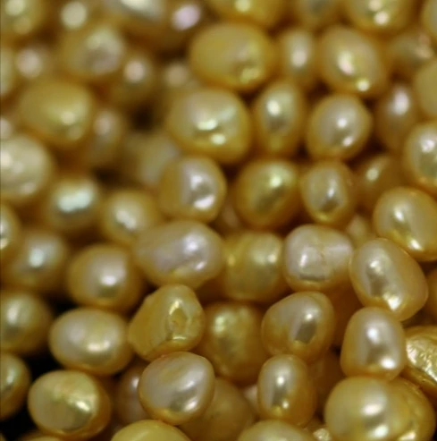 Dyed color 7-8mm Nugget pearl strand  colored freshwater pearl strand for making jewelry