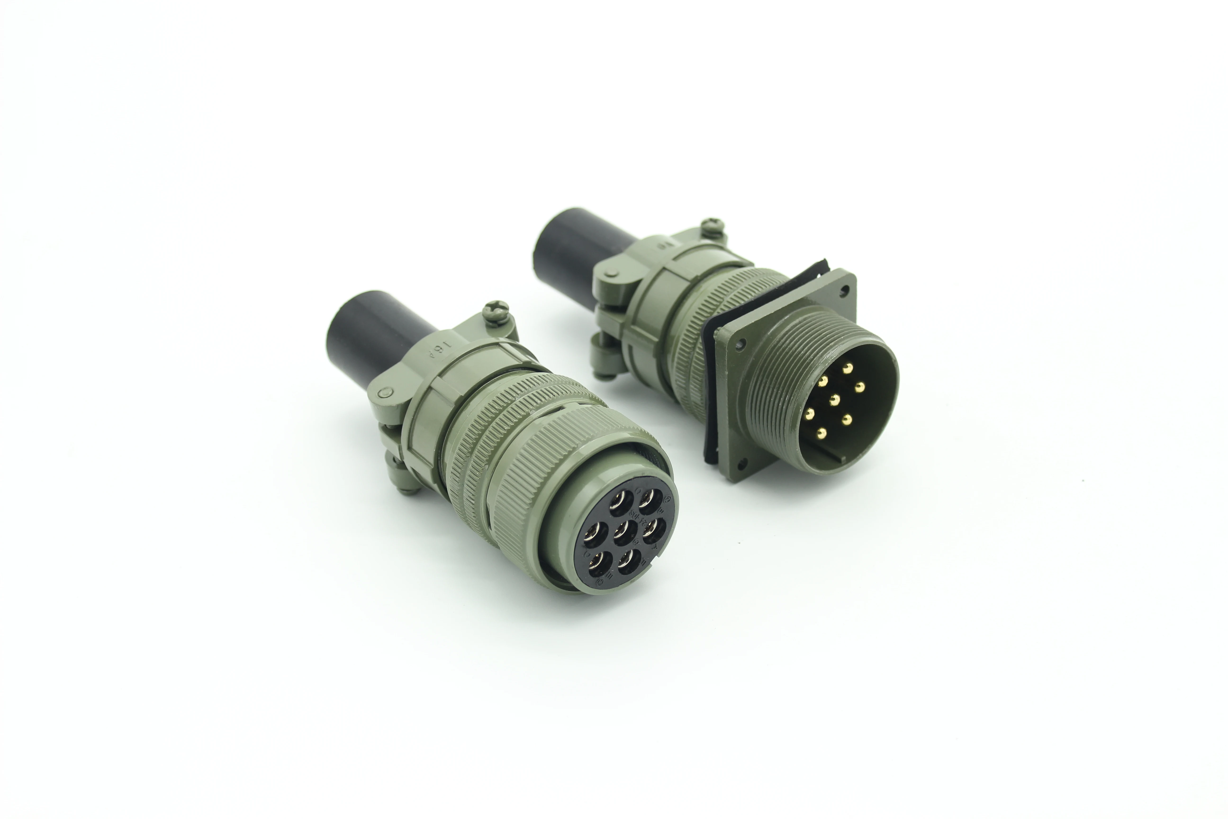 Mil Dtl 5015 Series Silver Contact Cadmium Plating Olive Green Circular Metal Connector 3100a 20-11p