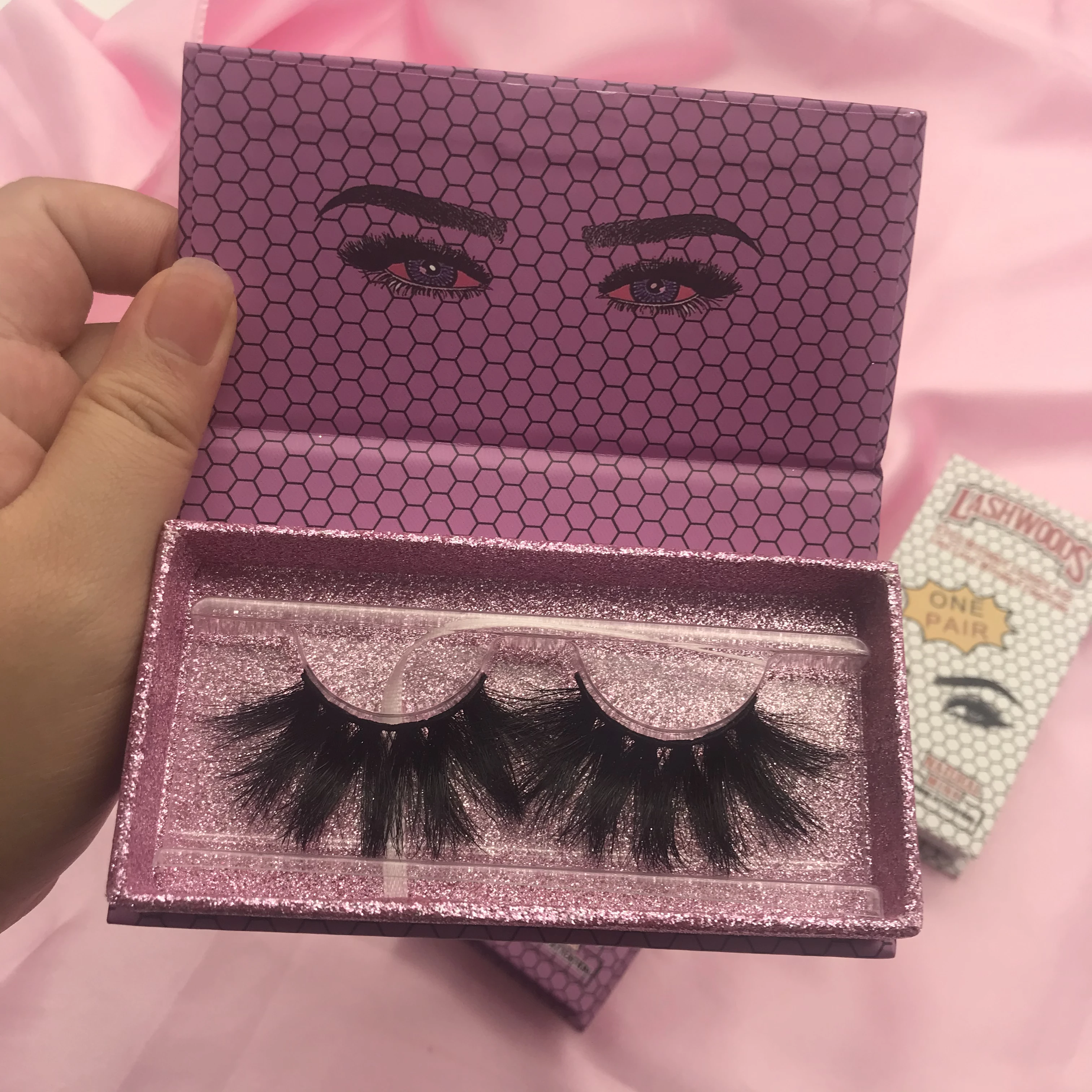 New Arrivals lash custom box rhinestone boxes lash packaging custom logo eyelash boxes