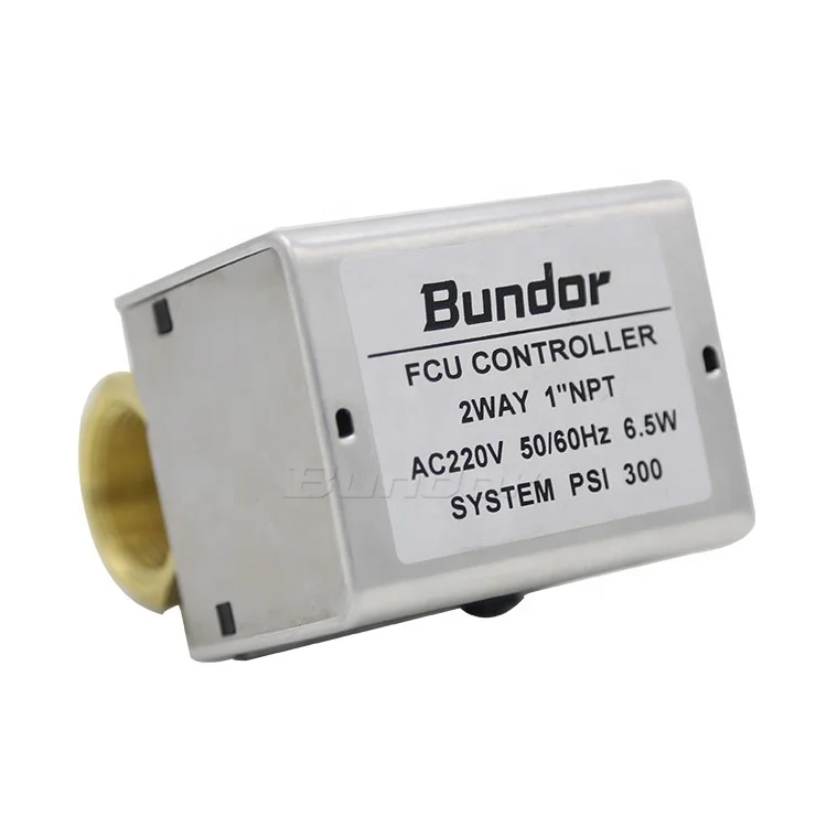 Bundor 1/2 inch brass PN16 DN15-25 two way automatic flow control ball valves FCU Motorized Controller Valve