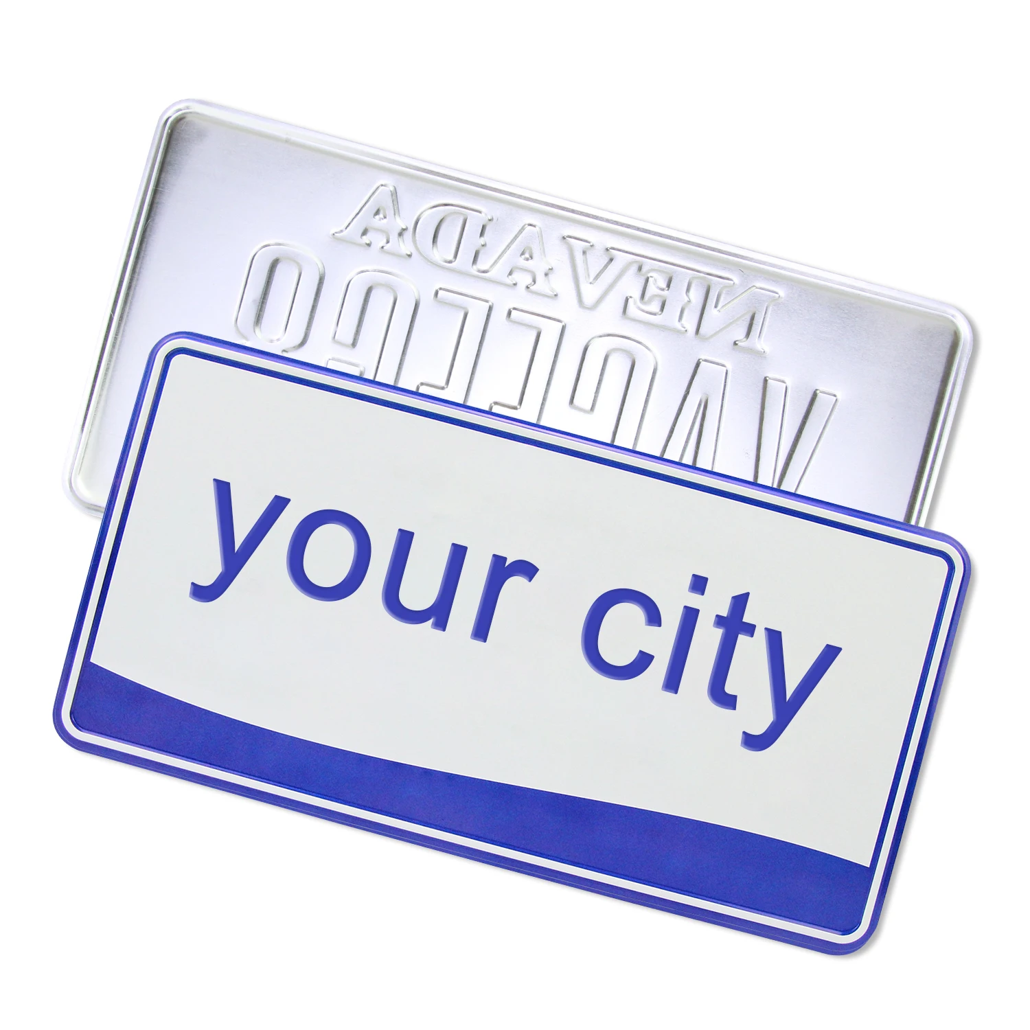 Custom High Quality Manufacturer Customized Printed Metal Tin Sign Car Number Aluminum License Plate