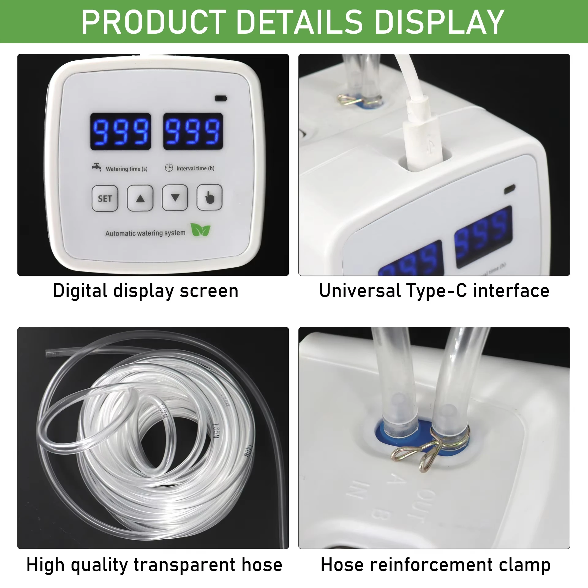 Automatic Watering System Smart timing plant irrigation controller intelligent flower watering device watering dripping Tools