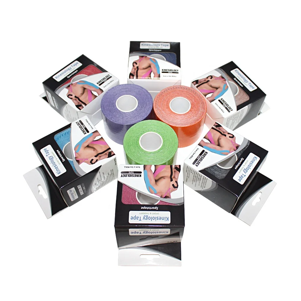 Customized High Quality CE Elastic Breathable  Tape Tape Kinesiology Sport