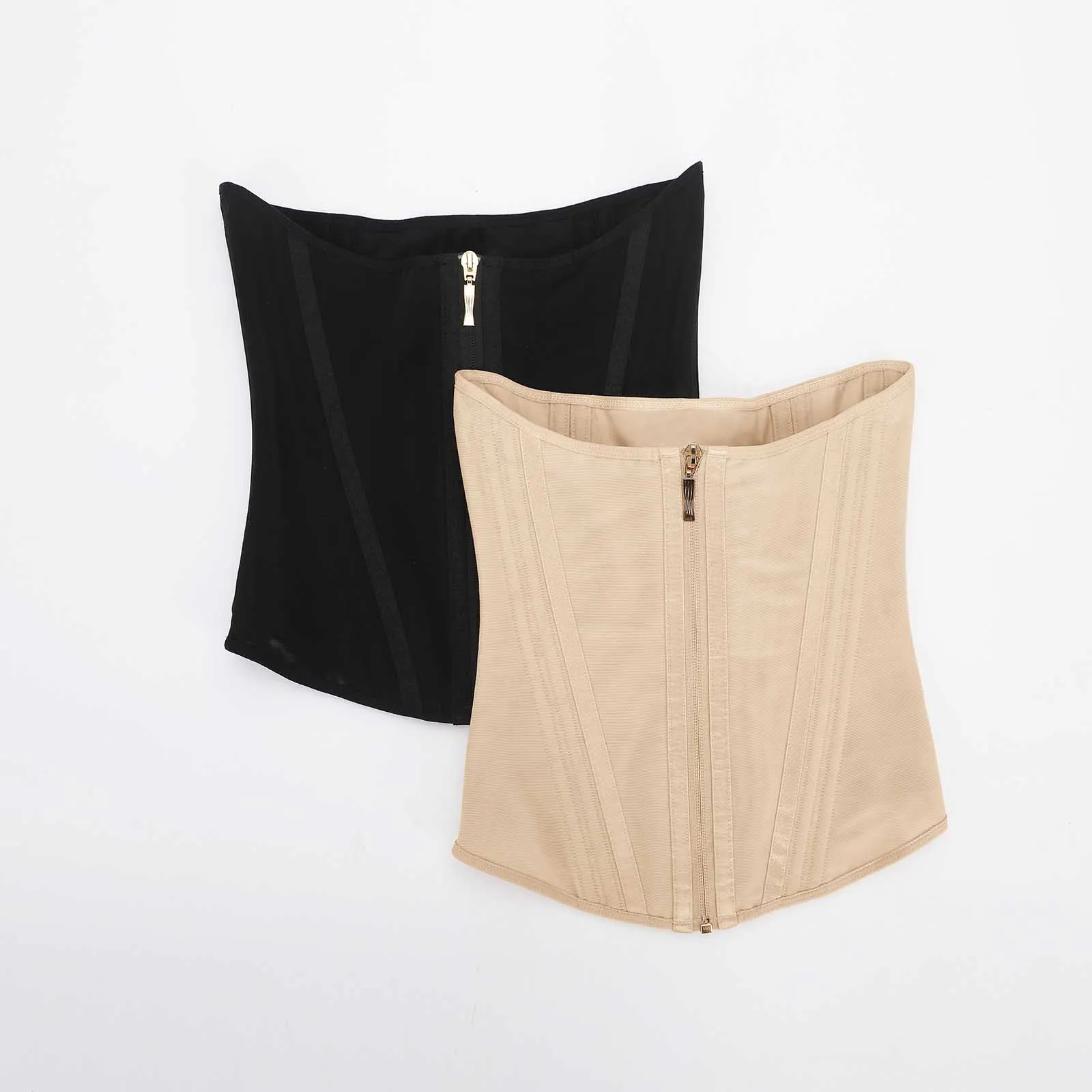 Custom Personal Logo Women High Compression 5 Built-In Steel Bone Tummy Control Waist Trainer Corset Shaper Body Shaper