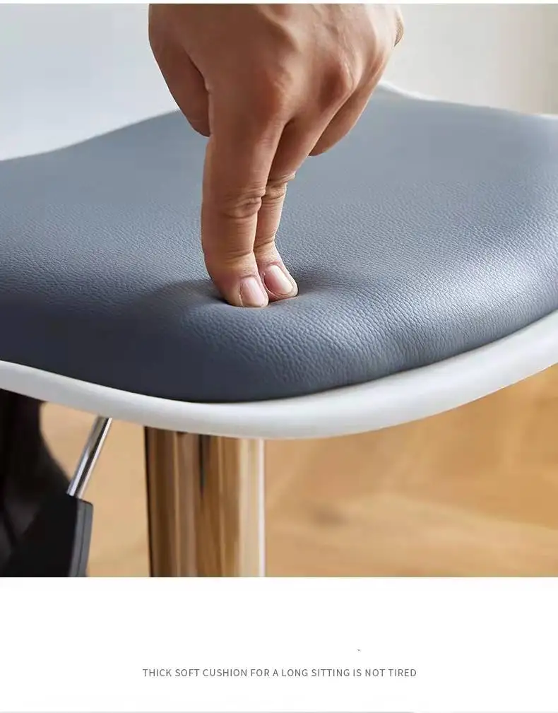 High Adjustable Bar Chair PU leather Metal Frame Bar Stool Modern  Cheap Chair Bar