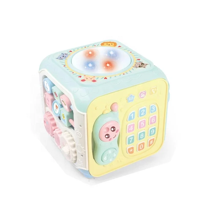 2021 Early childhood educational toy with six drums baby hand drum toy