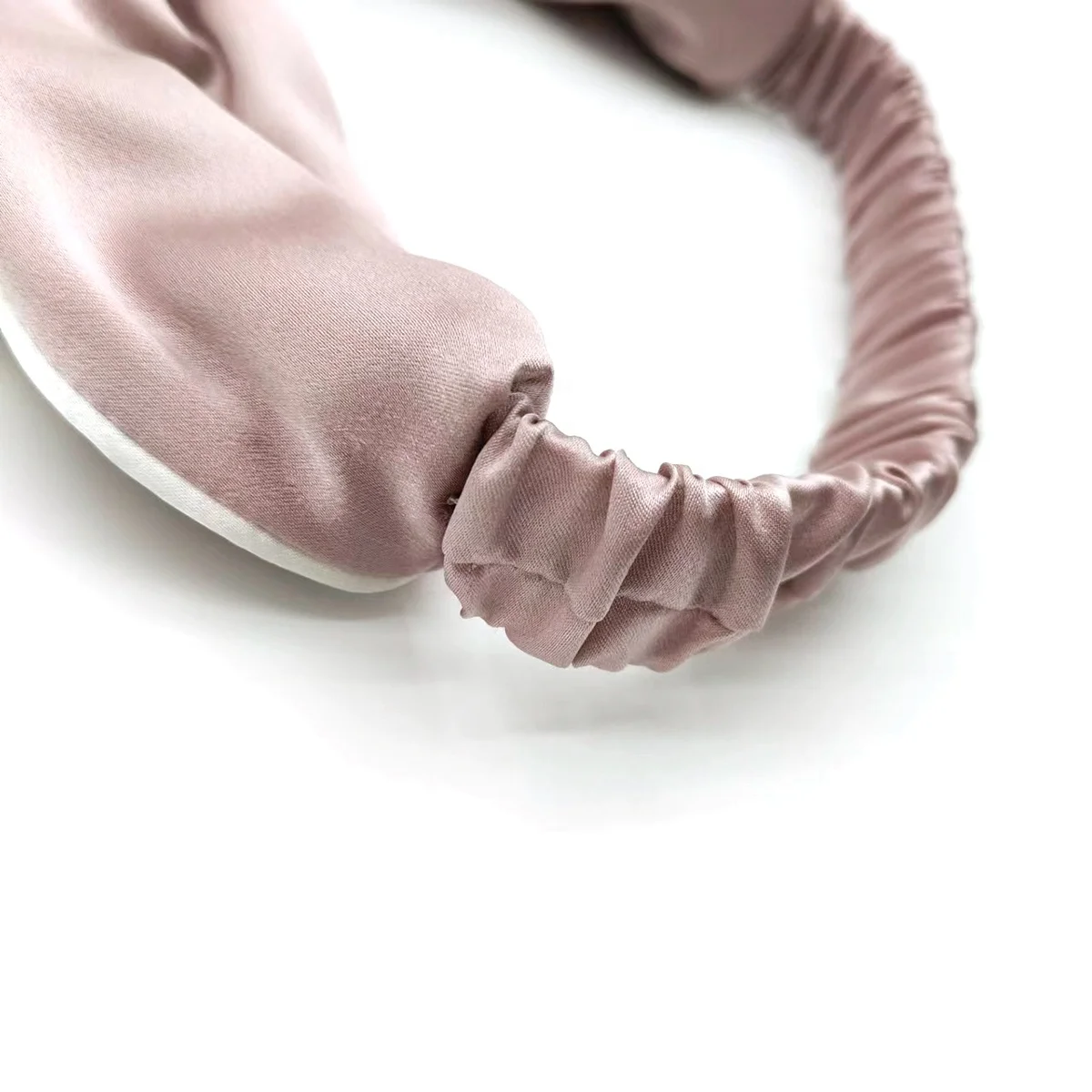 Оптовая продажа, повязки на голову из шелка тутового шелкопряда, широкая цветная эластичная повязка для волос, скрученный тюрбан