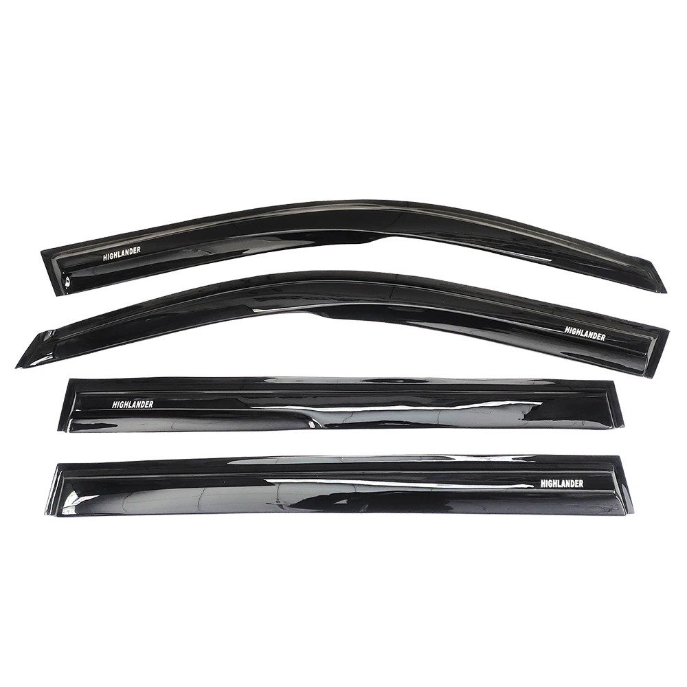 PMMA ACRYLIC For Toyota HIGHLANDER 2001-2006 Car Door Visor Window Visor Sun Rain shield wind deflector AIR PRESS