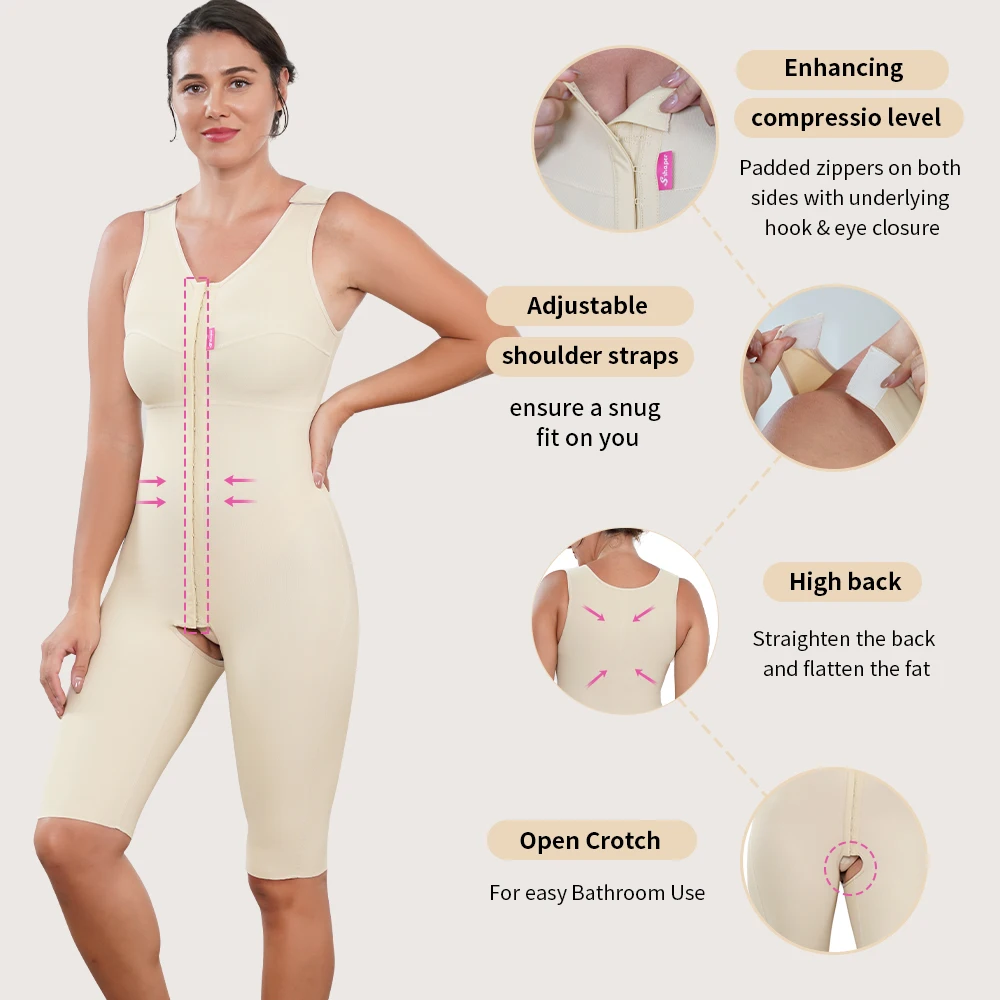 S-SHAPER Shapewear хирургия после операции подтяжка ягодиц высококомпрессионная одежда Bbl Колумбийская сцена 2 Faja Женская корректирующая для тела