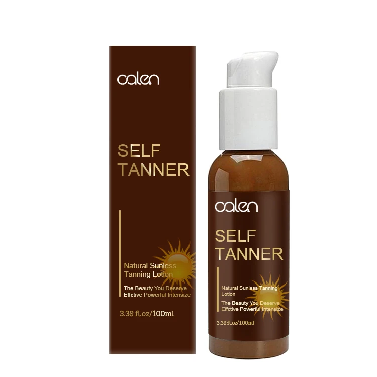 Private Label OEM Natural Glow Self Tanner Sunless Protect Bronzing Sun Organic Tanning Lotion