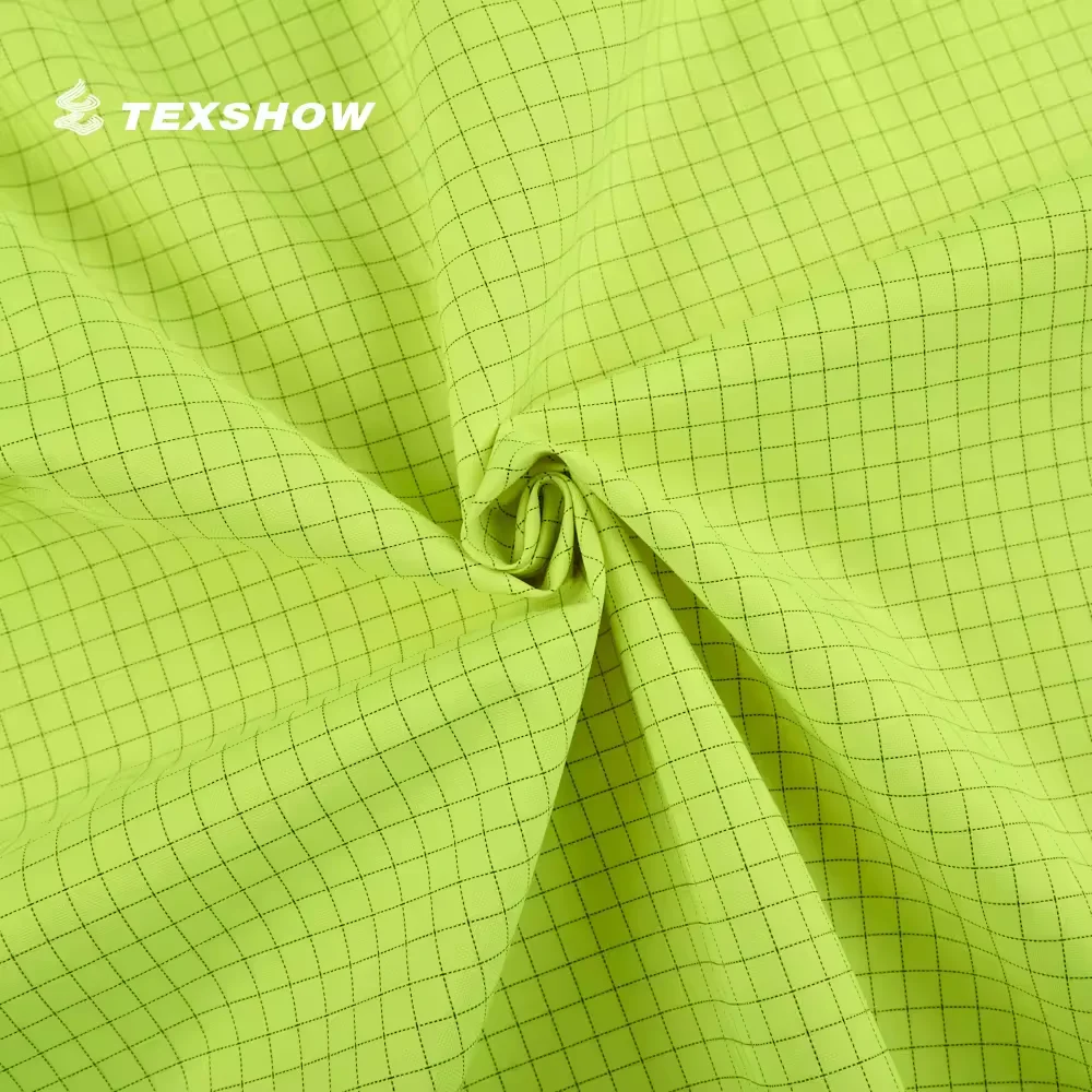 Tarp Fireproof polyester anti-static carbon conductive 300D DTY FR oxford fabric for firemen clothing uniforms