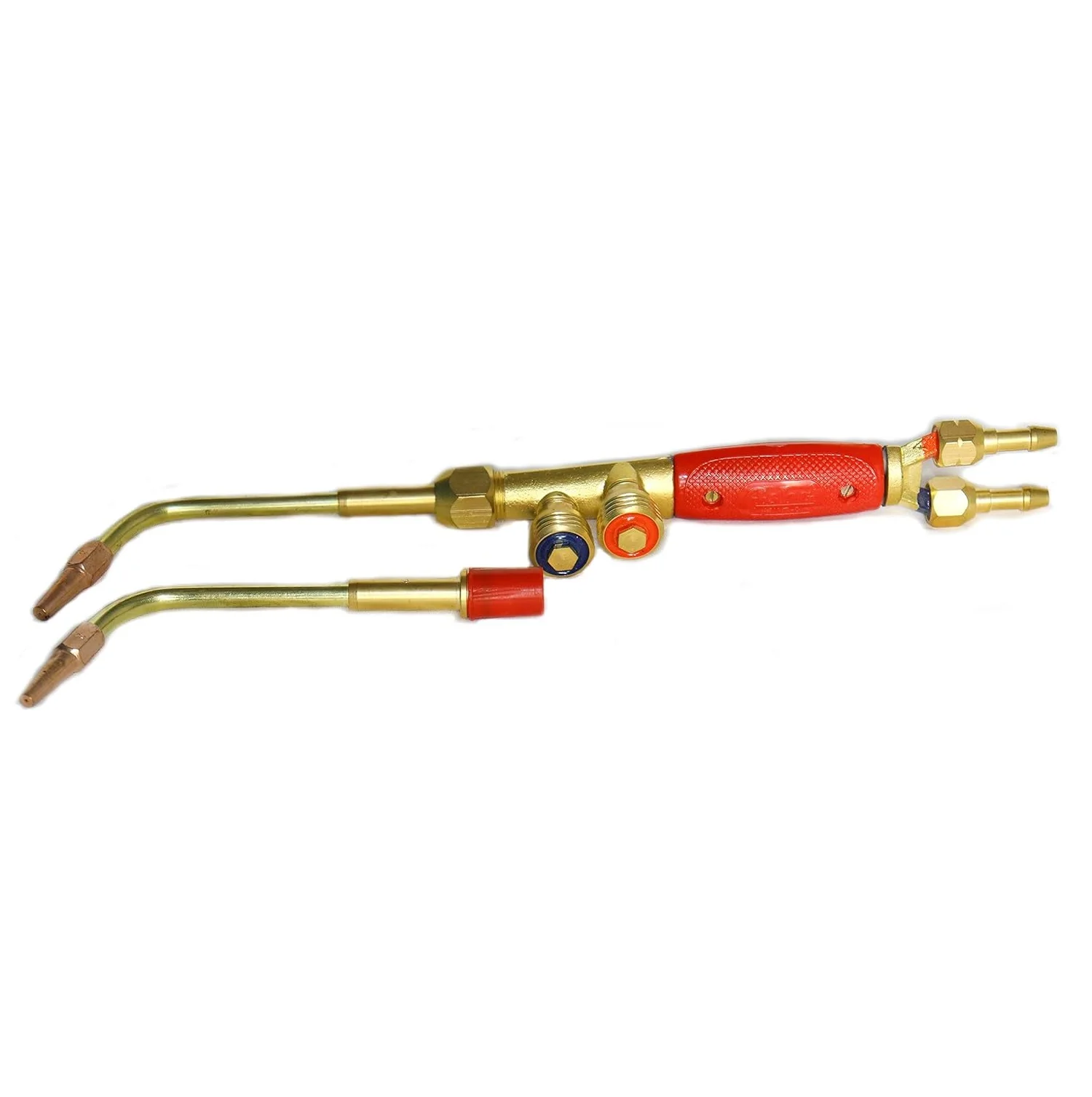 Gas Welding Torch Blow Pipe 2 inlets for LPG Gas and Oxygen Suitable for Heating and Welding Metals Iron Aluminum and Copper