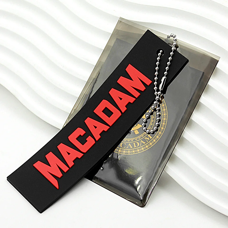 Manufacture Custom Hang Tag Clothing Own LOGO Design 3D Embossed Rubber PVC Labels Paper&Cardboard Swing Tags in Plastic Bags