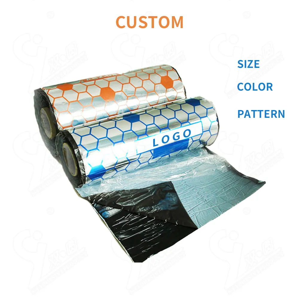 High Quality Butyl Rubber Car Soundproof Damping Isolation Material Customizable Diamond Design Interior Cover Aluminum