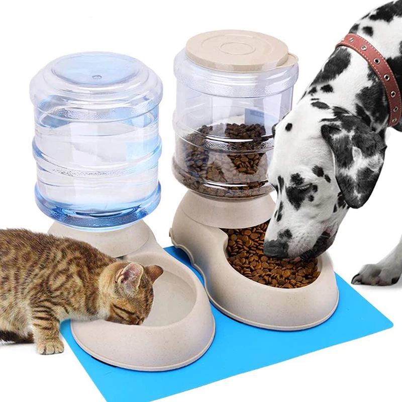 
Luxury Smart Automatic Pet Feeder Food Water Treat Dispenser Bottle Bowl Dog Cat Feeder 