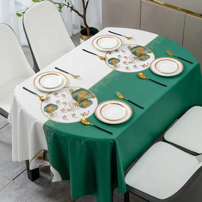 2024 New Arrival Fashionable Luxury PVC Disposable High Grade Luxury Table Cloth For Decor