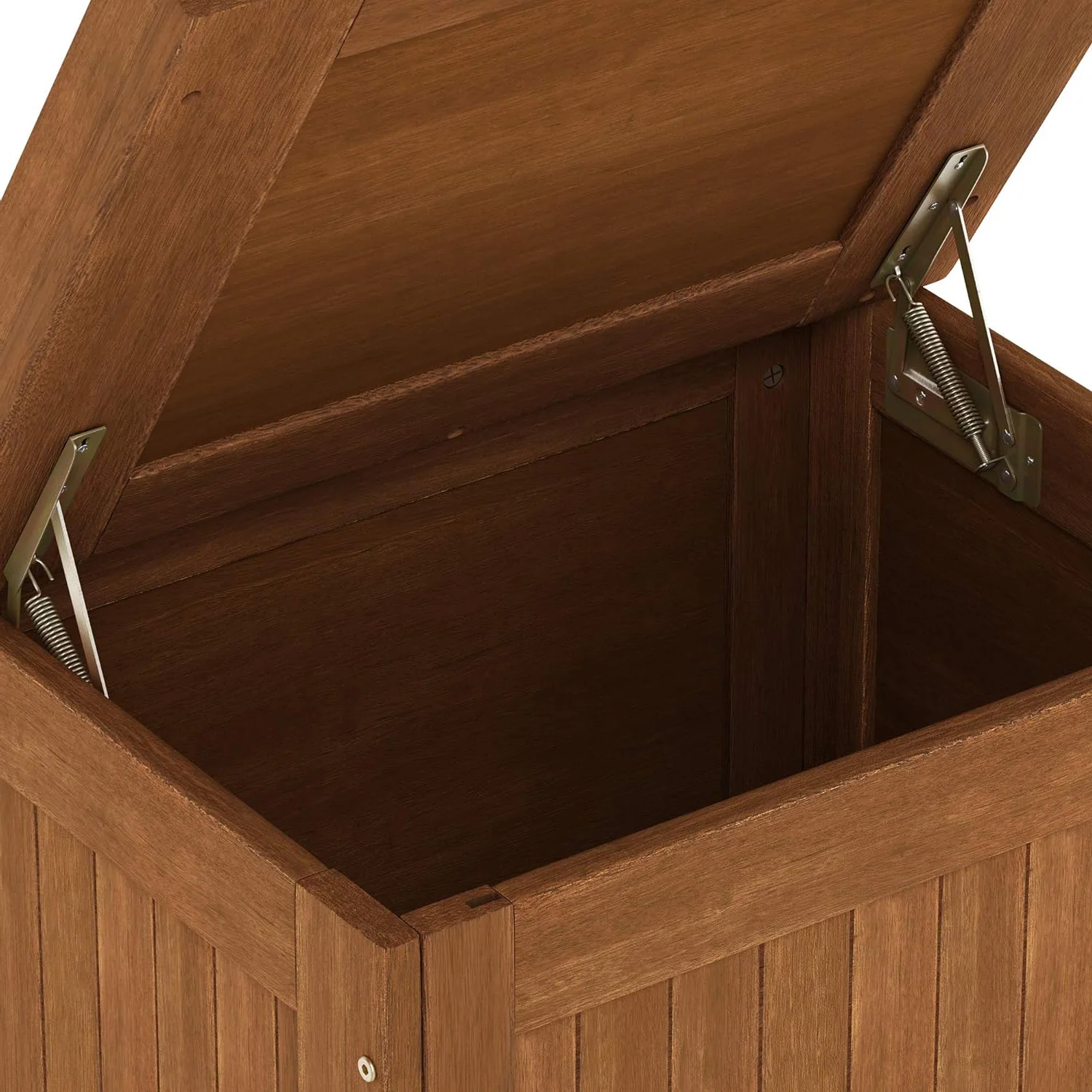 Weather Resistant Garden Patio Storage Deck Box Outdoor Hardwood Storage Box