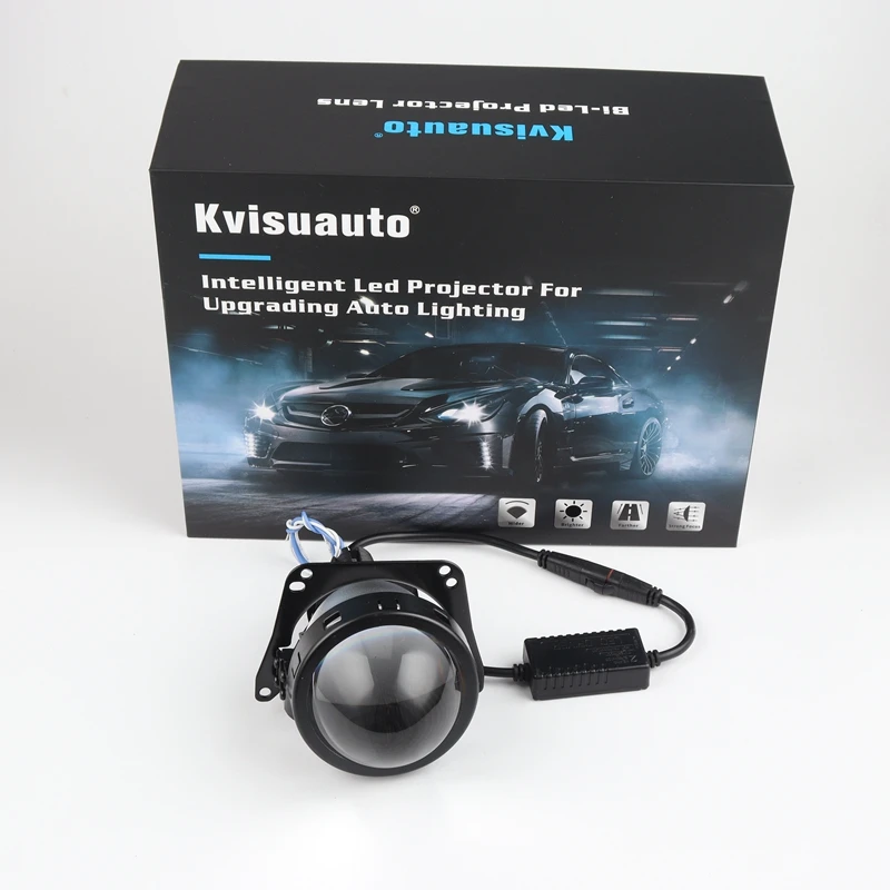  CQL KVISUAUTO 3 0 дюймовый AOZOOM R3 A5 + A3 A6 48 Вт 6000K фара Bi светодиодная линза проектора дальний и ближний свет яркая