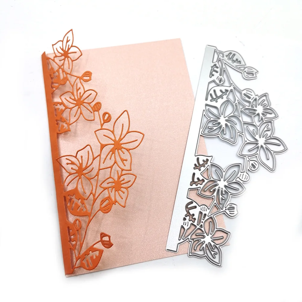 DIY Cutting Carbon Molded Flower Knife Mold Template Plant Flower Greeting Card Edge