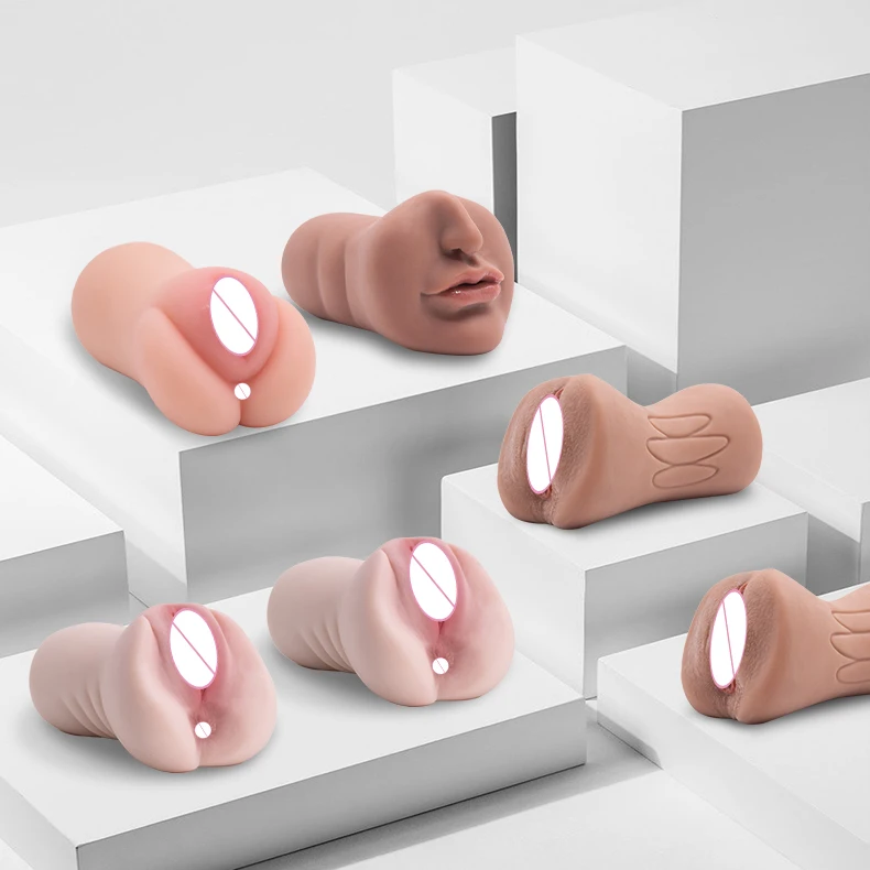 Realistic vagina anal masturbating for men masturbation dolls silicon pocket pussy masturbator toy vagina and ass male sex toys