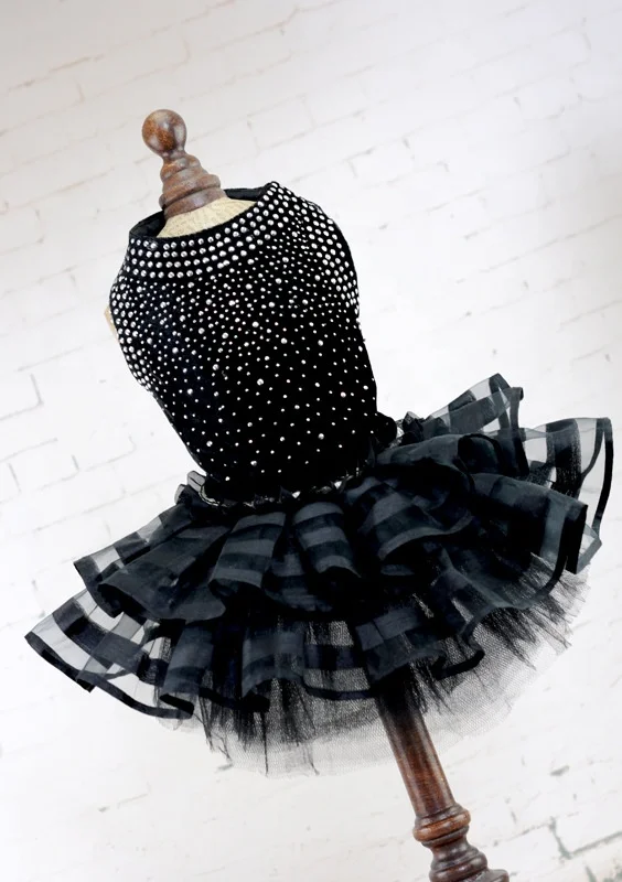 
Wholesale Amazon Bling-bling Rhinestone Luxury Dress for Dog Pet 
