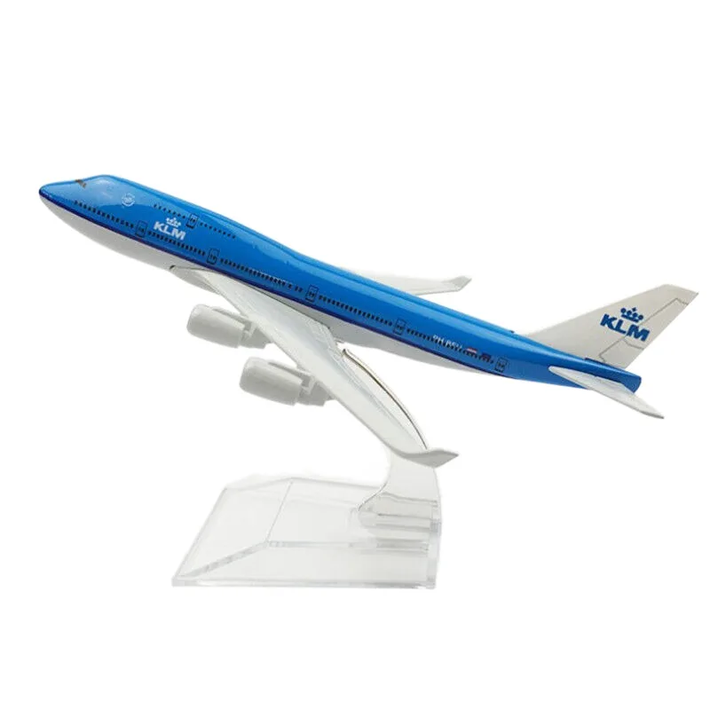 Promotional Business Gifts Scale 1:400 16cm B747 KLM Airline Kids Toys Aircraft Models