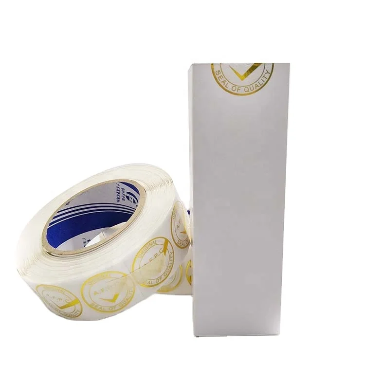 Best transparent gold hot stamping BOPP seal labels