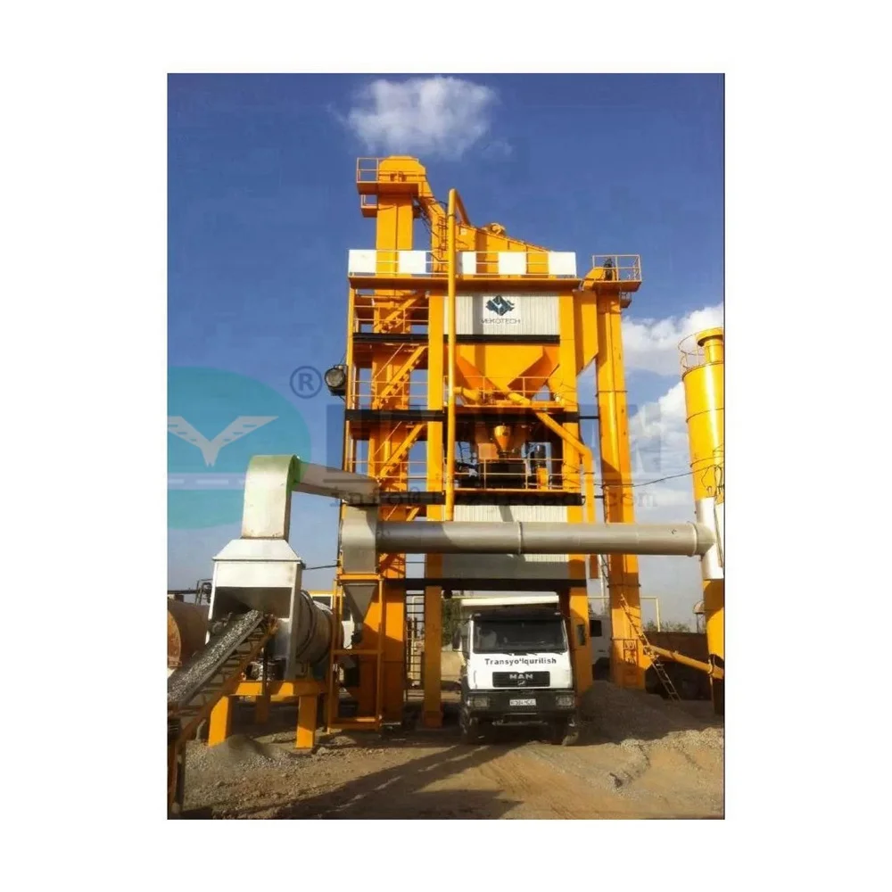 Битумный резервуар, Электрический смеситель для асфальта, машина для горячего смешивания 120 т/ч, асфальтозавод