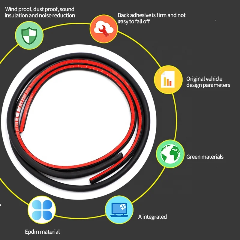 Good manufacturing quality door weather car seal strip door edge cover guard strips silicone sealing strip